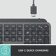 Клавіатура бездротова Logitech MX Keys Wireless Illuminated Graphite (920-009417) - зображення 6