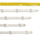 LED підсвітка TV LG 37" ROW2.1 REV0.9 6916L-1138A 6916L-1140A 6916L-1137A 6916L-1139A (37" ROW 2.1) 8pcs=1set - изображение 4