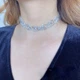 Набор: серебро "Stylish Water Lily", чокер со стразами серебро - изображение 3