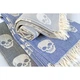Полотенце Lotus Home Pestemal Skull 90*160 grey серый (svt-2000022305853) - изображение 7