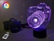 3D нічник "Фотоапарат" (ЗБІЛЬШЕНИЙ ЗОБРАЖЕННЯ) + пульт ДК + мережевий адаптер + батарейки (3ААА) 3DTOYSLAMP - зображення 1