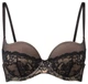 Бюстгальтер Gossard Super Smooth Glamour Lace 8825 мереживний балконет для спокусливого декольте 80C Black/Nude (5053014303334) - зображення 1