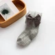 Дитячі колготки Baby з бантиком (Сірий 6-12м) 74-80 см - зображення 1