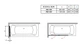 Штора для ванны Radaway Fuenta New PND 120x150 стекло прозрачное левая (208212-01L) - изображение 3