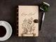 Книга для записів кулінарних рецептів "Recipe Book" на кільцевому механізмі в дерев'яній обкладинці, А5, 100 аркушів слонова кістка в клітинку, Світле дерево, WOODPRESENT - зображення 1