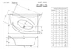 ванна акриловая Radaway Mistra 170x110 левая + ножки (WA1-07-170x110L) + сифон - изображение 4
