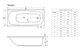 ванна акриловая Radaway Tesalia 170x75 + ножки (WA1-06-170x075U) + сифон - изображение 3