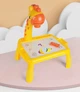 Детский мольберт для рисования с проектором ART Set Projector painting Игровой столик в виде жирафа, 3 проекционных диска, световые и звуковые эффекты Желтый - изображение 6