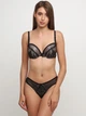 Комплект белья Donafen 8665 80B/L Черный с бежевым (H2100000255498) - изображение 1