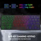 Ігрова клавіатура USB ZORNWEE MK-515 RGB підсвічування 64 клавіші - зображення 6