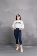 Ботинки женские Fashion Horseshoe 3367 39 размер 25 см Бежевый 4228154 - изображение 10
