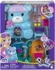 Ігровий набір Поллі Покет Mattel Polly Pocket Teddy Bear Purse Кишеньковий Світ Вечірні посиденьки з ведмедиком (HGC39) - зображення 9