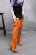 Ботфорти жіночі Fashion Wasp 3363 39 розмір 25 см Гірчичний - зображення 5