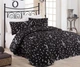 Покрывало стеганое Eponj Home B&W Melodiy Siyah 200х220 с наволочками 50х70 - изображение 1
