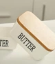 Масленка керамическая Butter 7793 600 мл белая - изображение 6