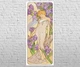 Постер CP The Flowers: Iris 1898, Альфонс Муха 52х120 см (211) - изображение 3