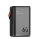 Повербанк O2 Project 60000 mAh 30 wat для ноутбука, телефону. Зарядна станція на 6 портів USB Powerbank з ліхтариком (Black) - зображення 1