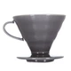 Воронка пуровер керамическая Hario V60 02 Grey для приготовления фильтр кофе, 400 мл - изображение 2