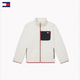 Куртка Tommy Hilfiger, флісова, з переробленої шерпи, на блискавці, білий, розмір M - изображение 1