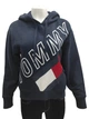 Жіноча худі Tommy Hilfiger sport, укорочена толстовка з малюнком, темно - синій, розмір XL - изображение 1