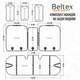 Комплект премиум накидок для сидений Beltex Barcelona, coffee BX83300 - изображение 8