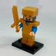 Фигурка iBlock Стив с мечом Майнкрафт Steve in armor Minecraft 4.5 см - изображение 1
