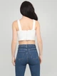 Топ однотонный кэжуал ASOS ASJ240719-18 S (66507S) Белый - изображение 2