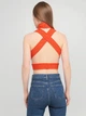 Топ однотонный кэжуал ASOS ASJ250719-21 S (66597S) Оранжевый - изображение 2