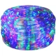 Светодиодная Гирлянда дюралайт уличная наружная Springos Rope Lights 10 м 240 LED CL1202 новогодняя разноцветный - изображение 1