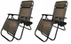 Шезлонг лежак Zano Gravity Brown 2 шт - зображення 1
