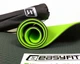 Коврик для йоги TPE+TC EasyFit ECO-Friendly 8 мм черный - зеленый (мат-каремат спортивный, йогамат для фитнеса, пилатеса) - изображение 3