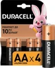Лужні батарейки Duracell AA (LR06) MN1500 Simply 4 шт - изображение 1