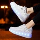 Роликовые кроссовки для девочек с LED подсветкой белые на 2-х колесах (LR 1273) 36(23см) - изображение 6