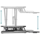Столик для ноутбука Digitus Ergonomic Workspace Riser, 11-46cm, black (DA-90380-1) - изображение 6