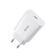 Мережевий зарядний пристрій Baseus Speed ​​Mini Quick Charger 1C на 20W (CCFS-SN02) White - зображення 1