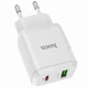 Сетевое зарядное устройство Hoco N5 1USB + Type-C PD20W+QC3.0 White - изображение 2