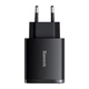 Сетевое зарядное устройство Baseus Compact Quick Charger 2 USB + Type-C на 30W (CCXJ-E01) Black - изображение 3