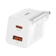 Сетевое зарядное устройство Baseus 30W Super Si Pro Quick Charger QC3.0+PD3.0 1USB+1Type-C 3A White (CCSUPP-E02) - изображение 1