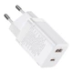 Сетевое зарядное устройство Baseus 30W Super Si Pro Quick Charger QC3.0+PD3.0 1USB+1Type-C 3A White (CCSUPP-E02) - изображение 3