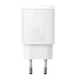 Сетевое зарядное устройство Baseus Compact Quick Charger 1USB + Type-C 20W (CCXJ-B02) White - изображение 3