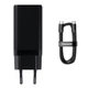 Мережевий зарядний пристрій Baseus GaN3 Pro Fast Charger 2C+U на 65W (CCGP050101) Black - зображення 5