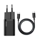 Сетевое зарядное устройство Baseus Super Si Quick Charger 1C на 25W with cable (TZCCSUP-L01) Black - изображение 1