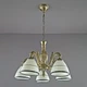 Люстра подвесная Light House SH-18168/5B AB 490*490*800 бронза плафон белый - изображение 1