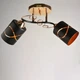 Люстра потолочная Light House SH-18172/2 FG+BK 460*200*240 золото плафон черный - изображение 2