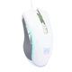 Игровая компьютерная мышь проводная ONIKUMA CW908 RGB подсветка white - изображение 2