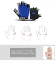Велоперчатки без пальцев Rogtoy M Blue (PH050387) - изображение 5
