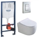Инсталляция GROHE Rapid SL 38772001+ Унитаз подвесной DUSEL VORTEX DWHT10201230R+ Сиденье Slim Soft-Close+Панель смыва Grohe Skate Cosmopolitan - изображение 1