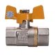 Кран шаровый газовый прямой PROFESSIONAL 1/2" с внутренней резьбой ЖБ PN40 QP151 - изображение 2