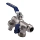 Кран шаровый поливочный двойной SELBA 1/2"x3/4"x3/4" SL4086 - изображение 2