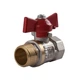 Кран кульовий прямий WATER VALVE 1/2" із зовнішнім-внутрішнім різьбленням КБ NV-V Q002 - зображення 1